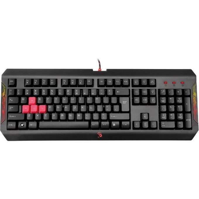 Клавиатура A4TECH BLOODY Q100 MULTIMEDIA FOR GAMER USB черная Q100 USB