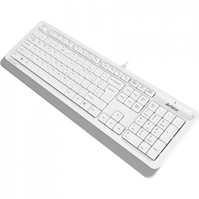 Клавиатура A4TECH BLOODY FSTYLER FK10 USB серо-белая FK10 WHITE