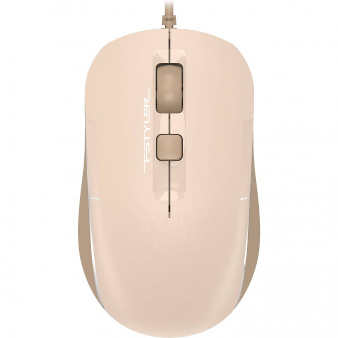 Мышь A4TECH FSTYLER FM26 для ноутбука оптическая BT/Radio USB 2000dpi бежевый/коричневый FM26 USB (CAFE LATTE)